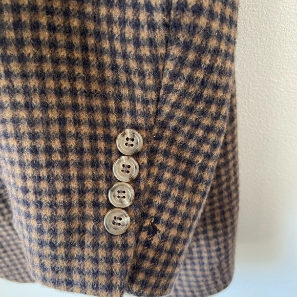 PINCUS BROTHERS MAXWELL Nordstrom Camel Hair Houndstooth 2-Button Sports… - Picture 6 of 9